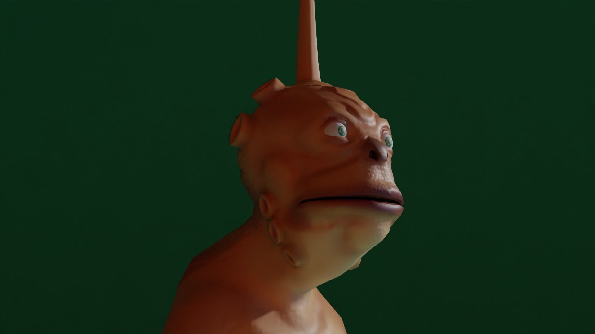 Character snake hanging Low-poly 3D model_7