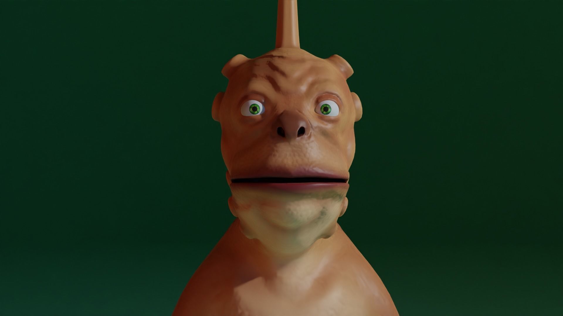 Character snake hanging Low-poly 3D model_9