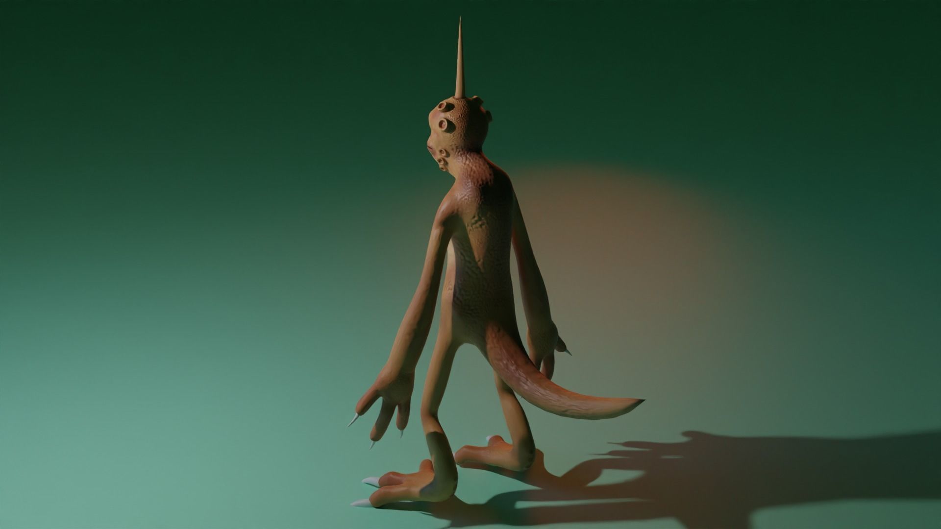 Character snake hanging Low-poly 3D model_6