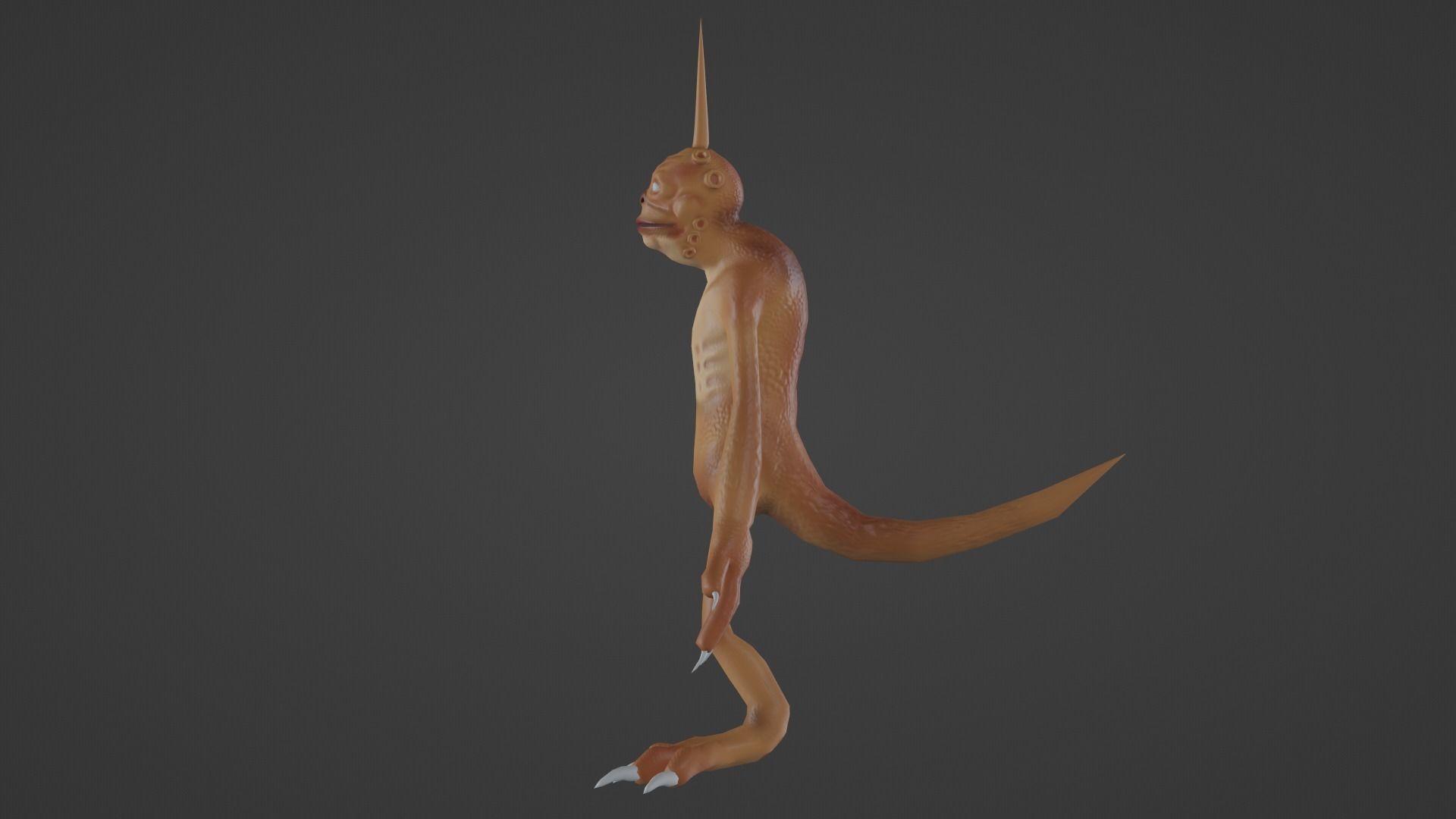 Character snake hanging Low-poly 3D model_25