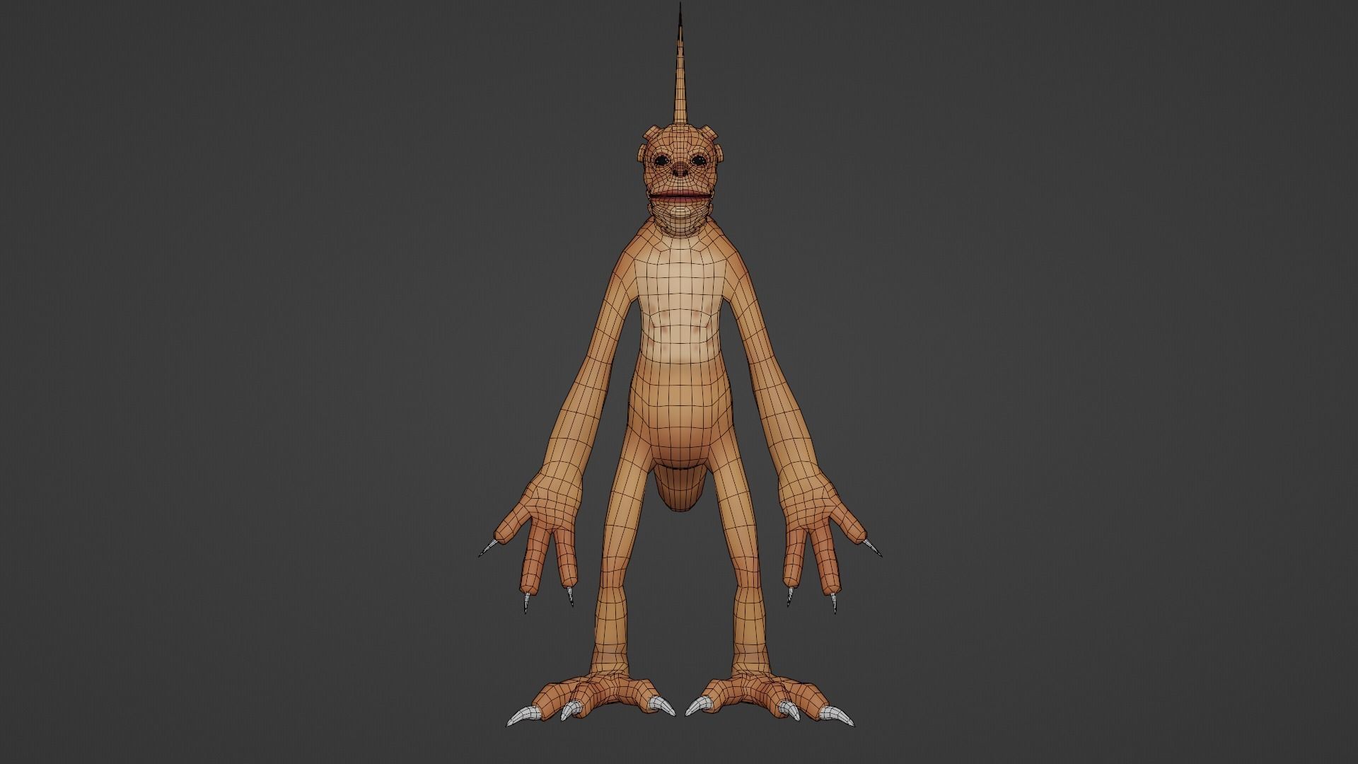 Character snake hanging Low-poly 3D model_10