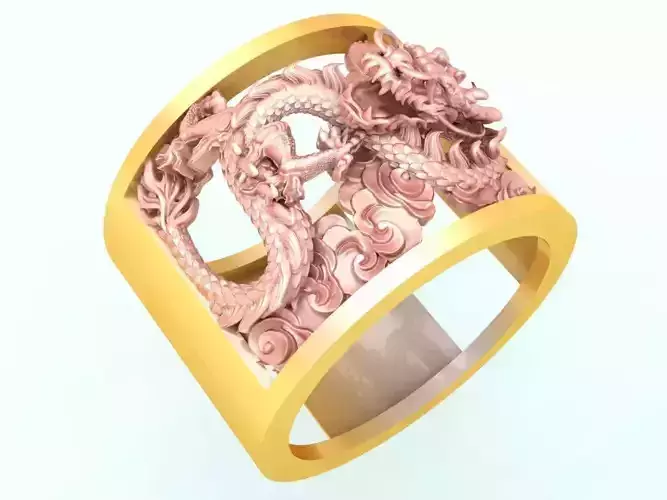 Dragon Ring - Mens Rings - N2403