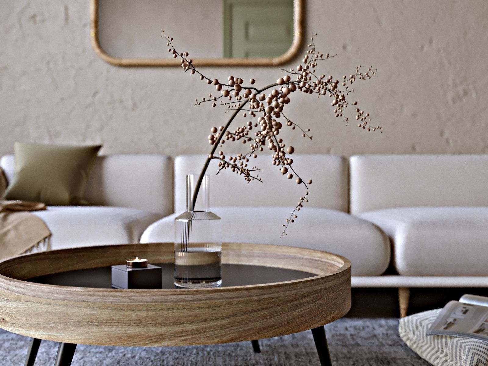 New Scandinavian Scene in 3Ds Max 3D model_1