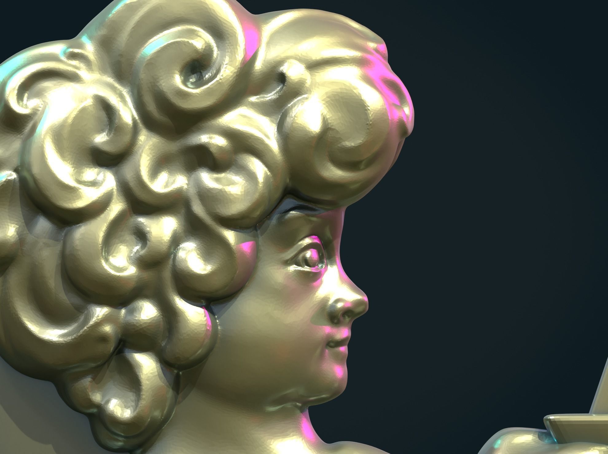 Cupid Cherub 3D print model_11