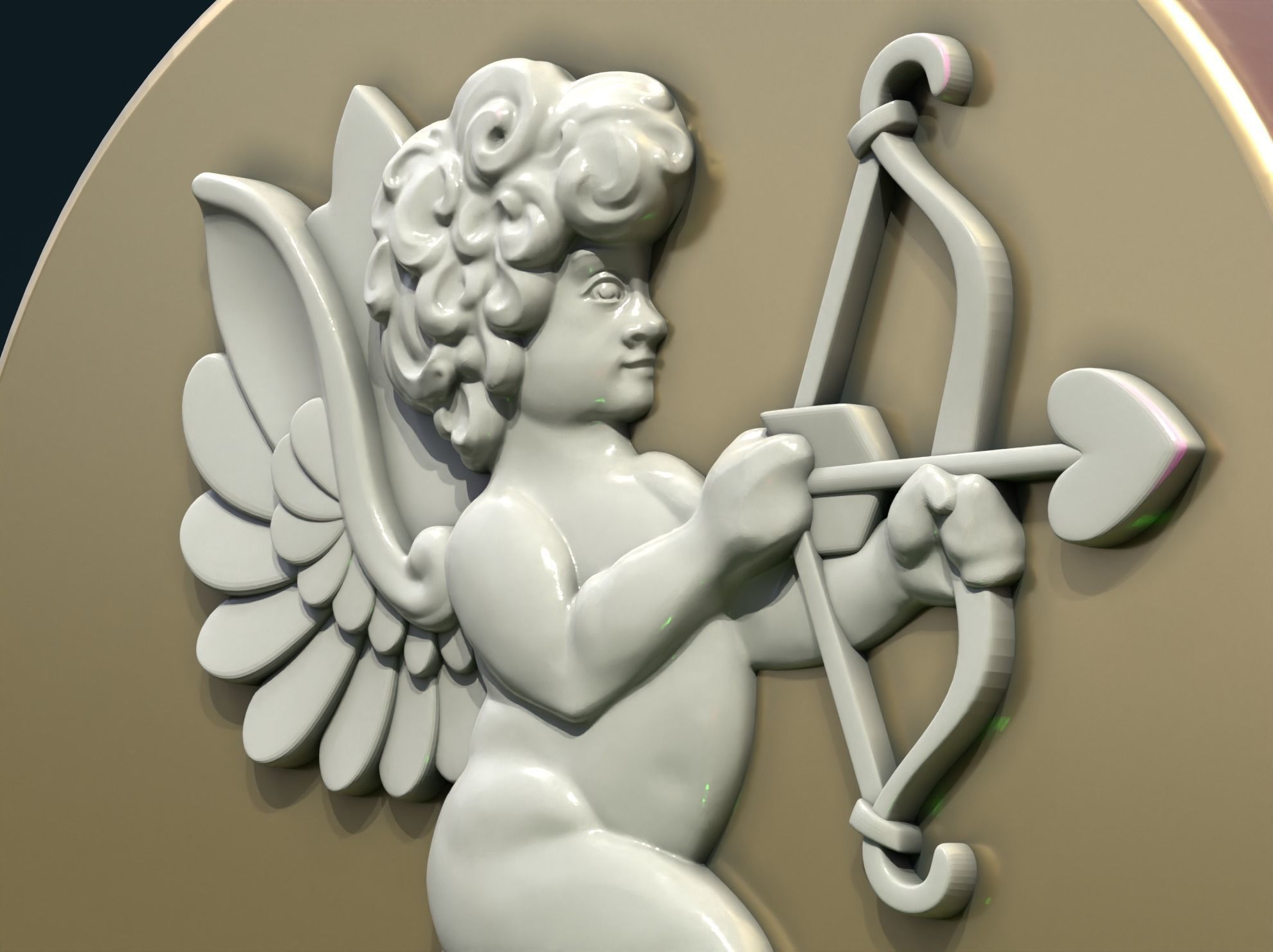 Cupid Cherub 3D print model_15