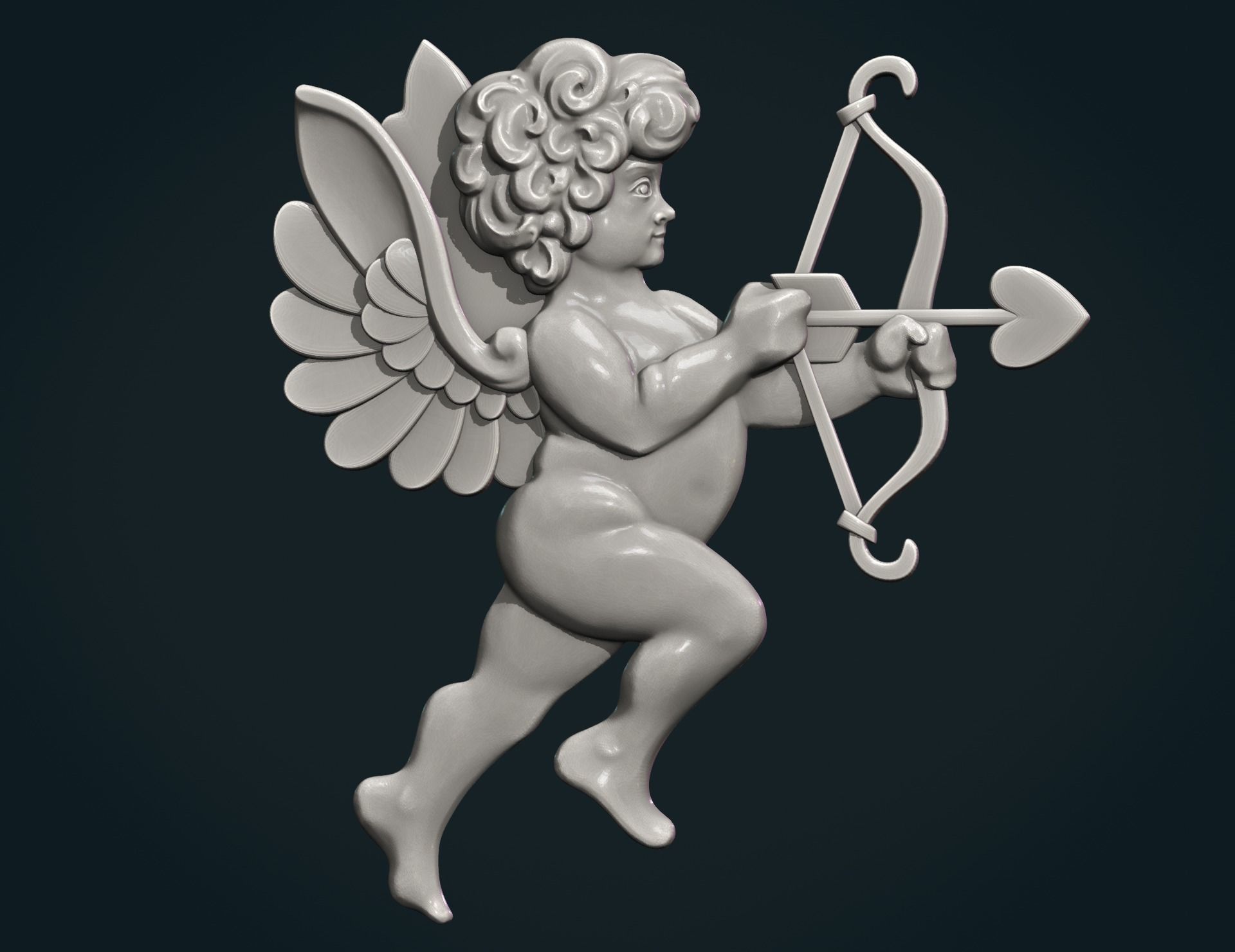 Cupid Cherub 3D print model_4