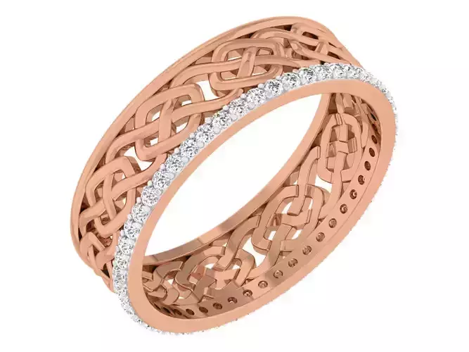 Women band ring 3dm stl render detail