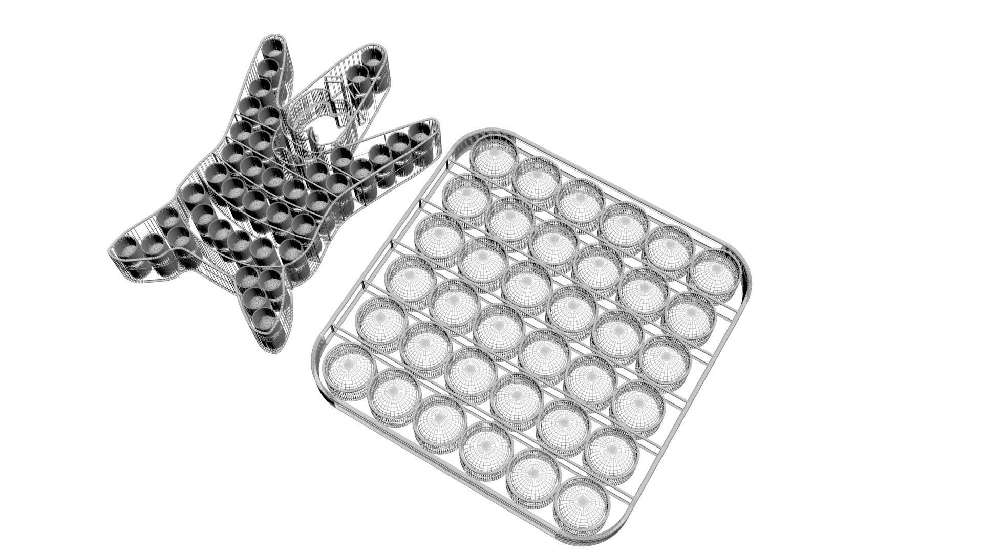 Spongebob and Patrick Pop It Fidget Toys Set 3D model_15