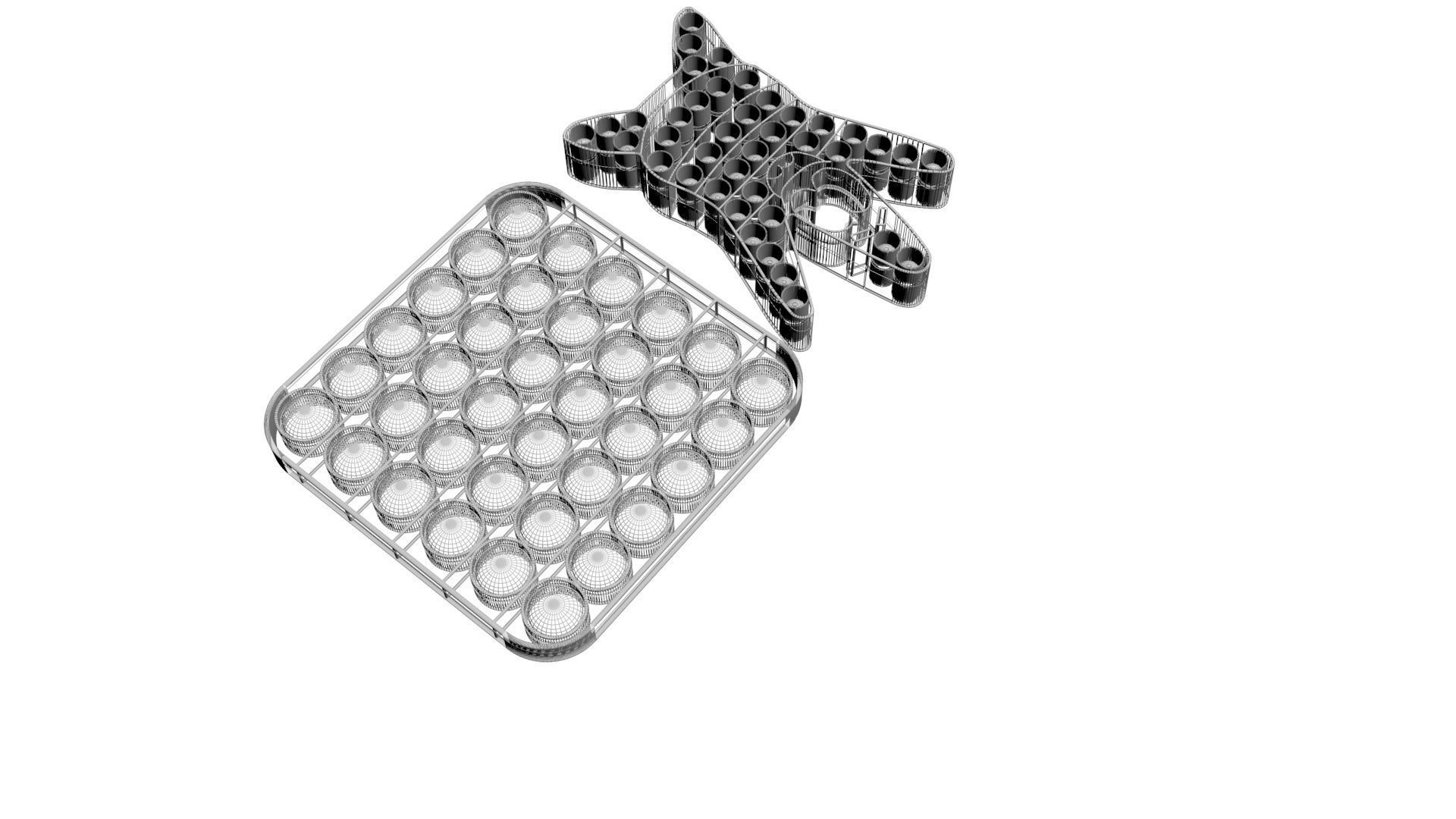 Spongebob and Patrick Pop It Fidget Toys Set 3D model_16