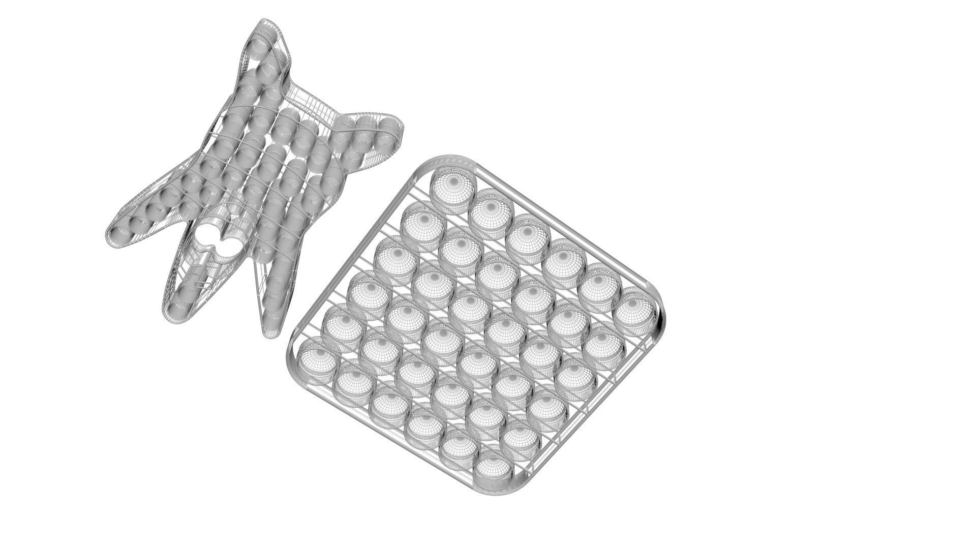 Spongebob and Patrick Pop It Fidget Toys Set 3D model_18