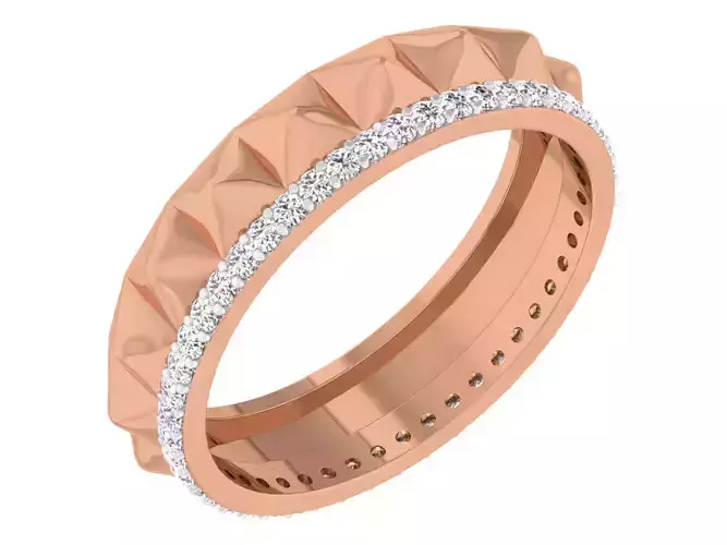 Women band ring 3dm stl render detail