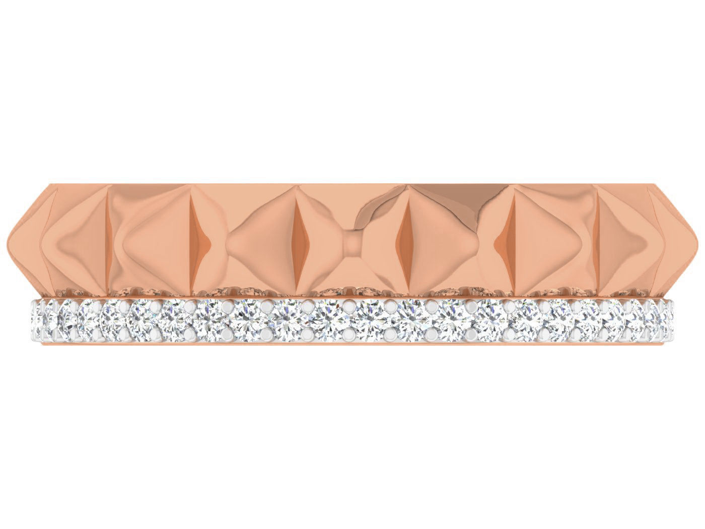 Women band ring 3dm stl render detail 3D print model_4