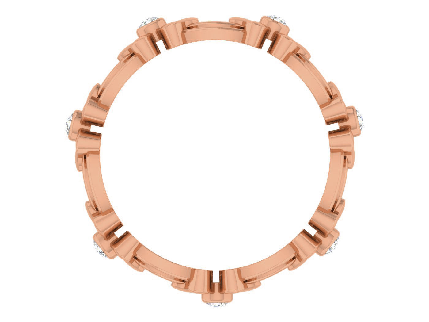 Women band ring 3dm stl render detail 3D print model_2