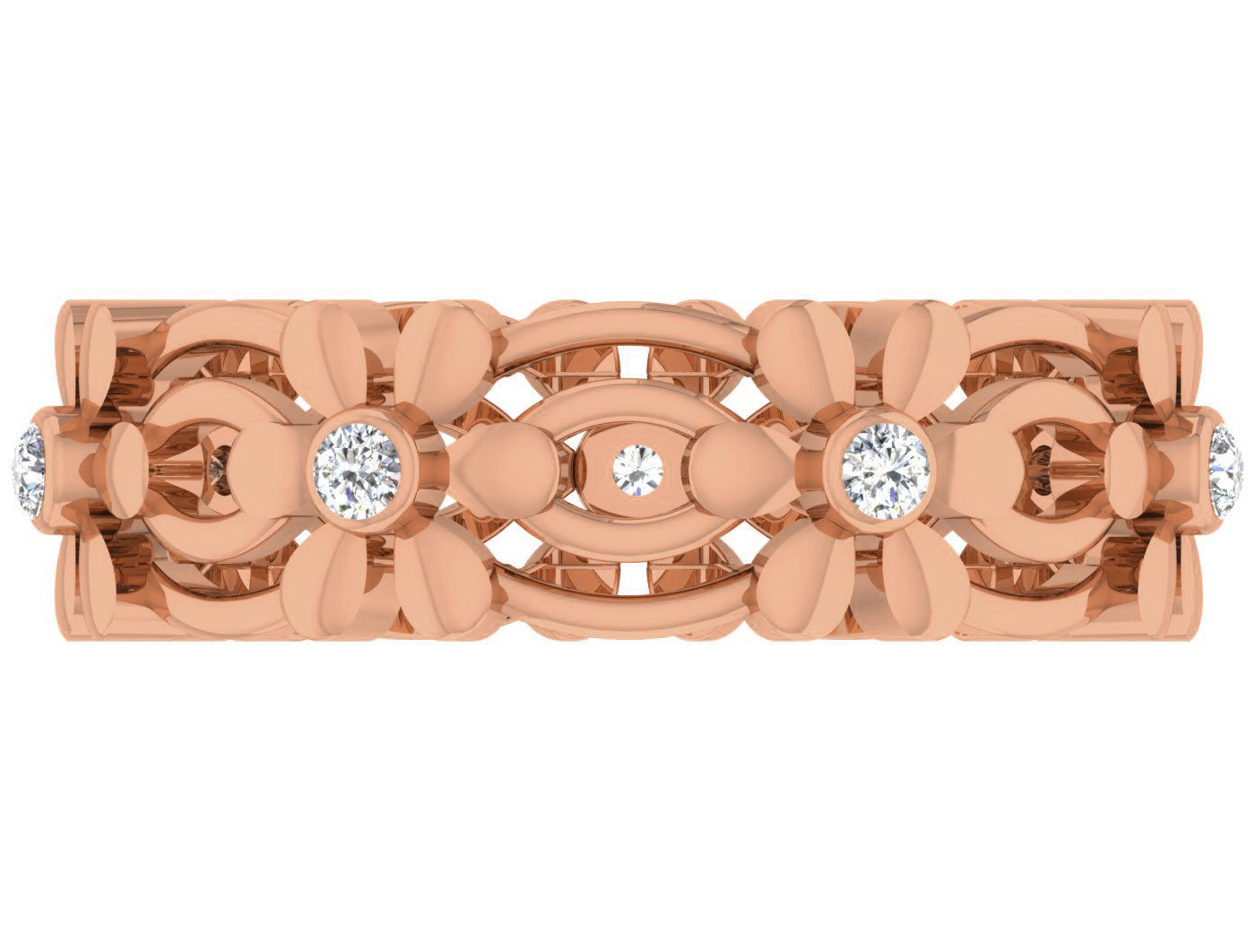 Women band ring 3dm stl render detail 3D print model_4