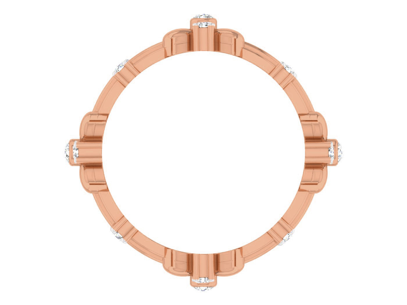 Women band ring 3dm stl render detail 3D print model_2