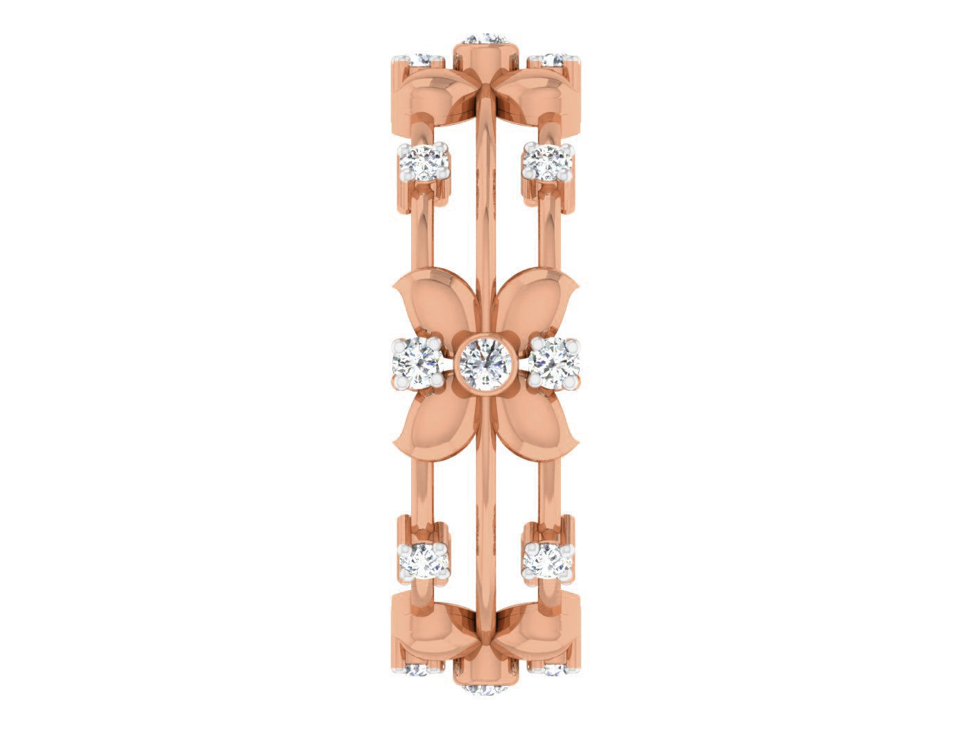 Women band ring 3dm stl render detail 3D print model_3