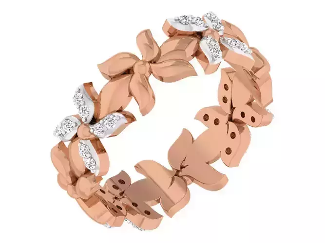 Women band ring 3dm stl render detail