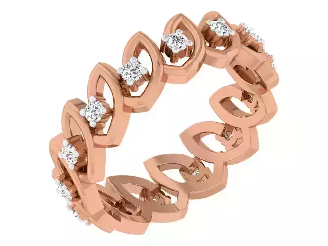 Women band ring 3dm stl render detail