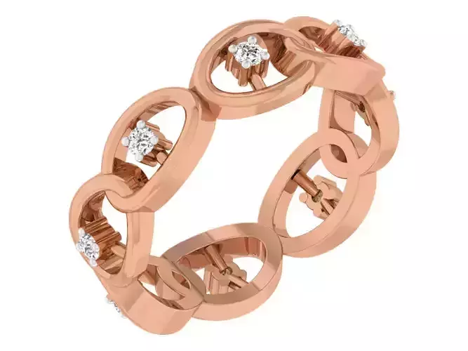 Women band ring 3dm stl render detail