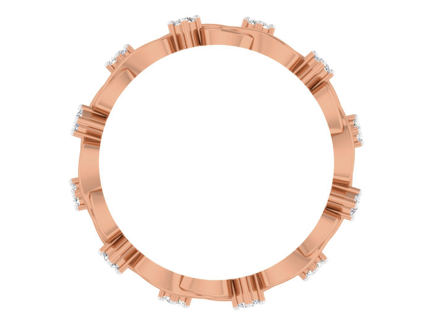 Women band ring 3dm stl render detail 3D print model_2