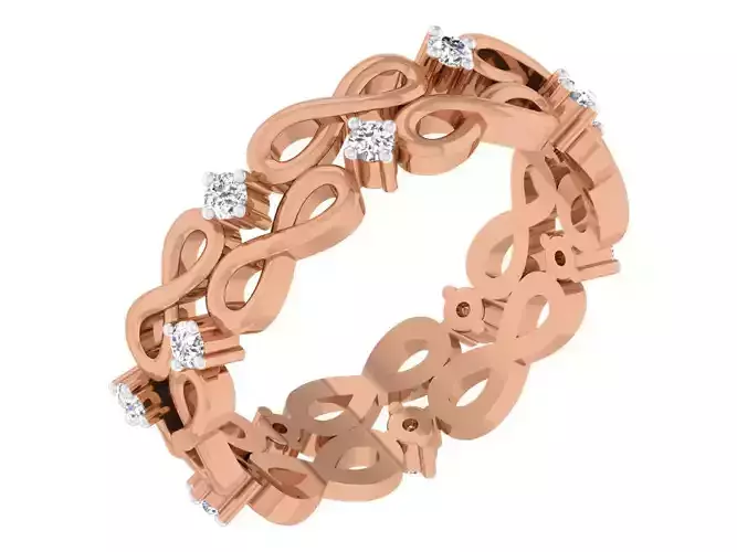 Women band ring 3dm stl render detail