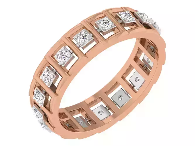 Women band ring 3dm stl render detail