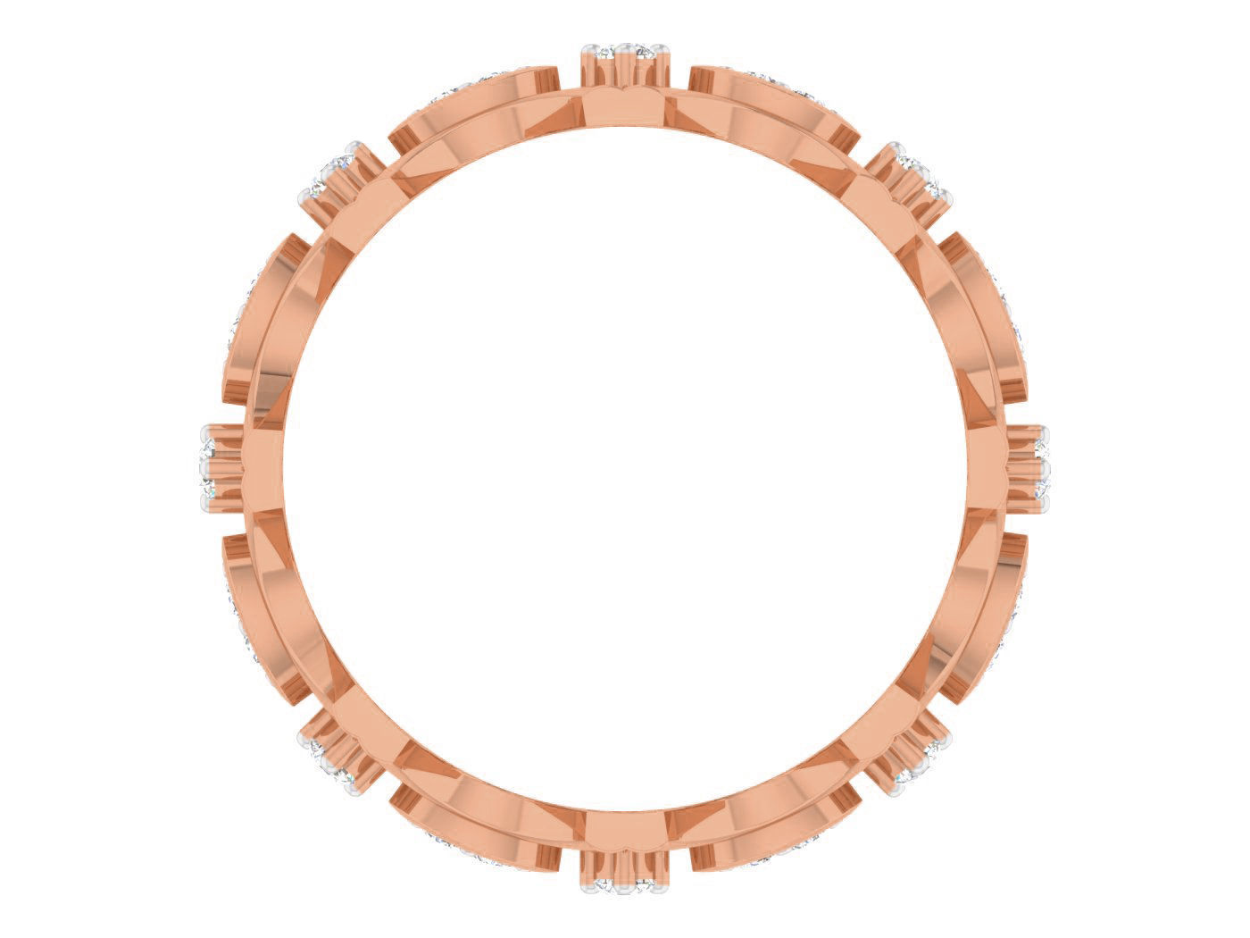 Women band ring 3dm stl render detail 3D print model_2