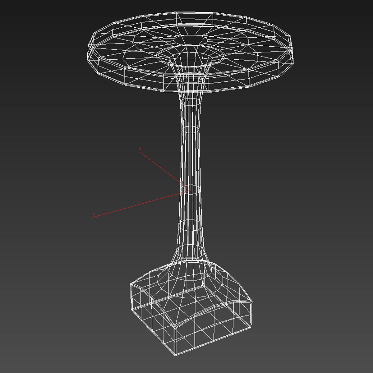 Bernhardt Interiors  Stroud Accent Table 3D model_5