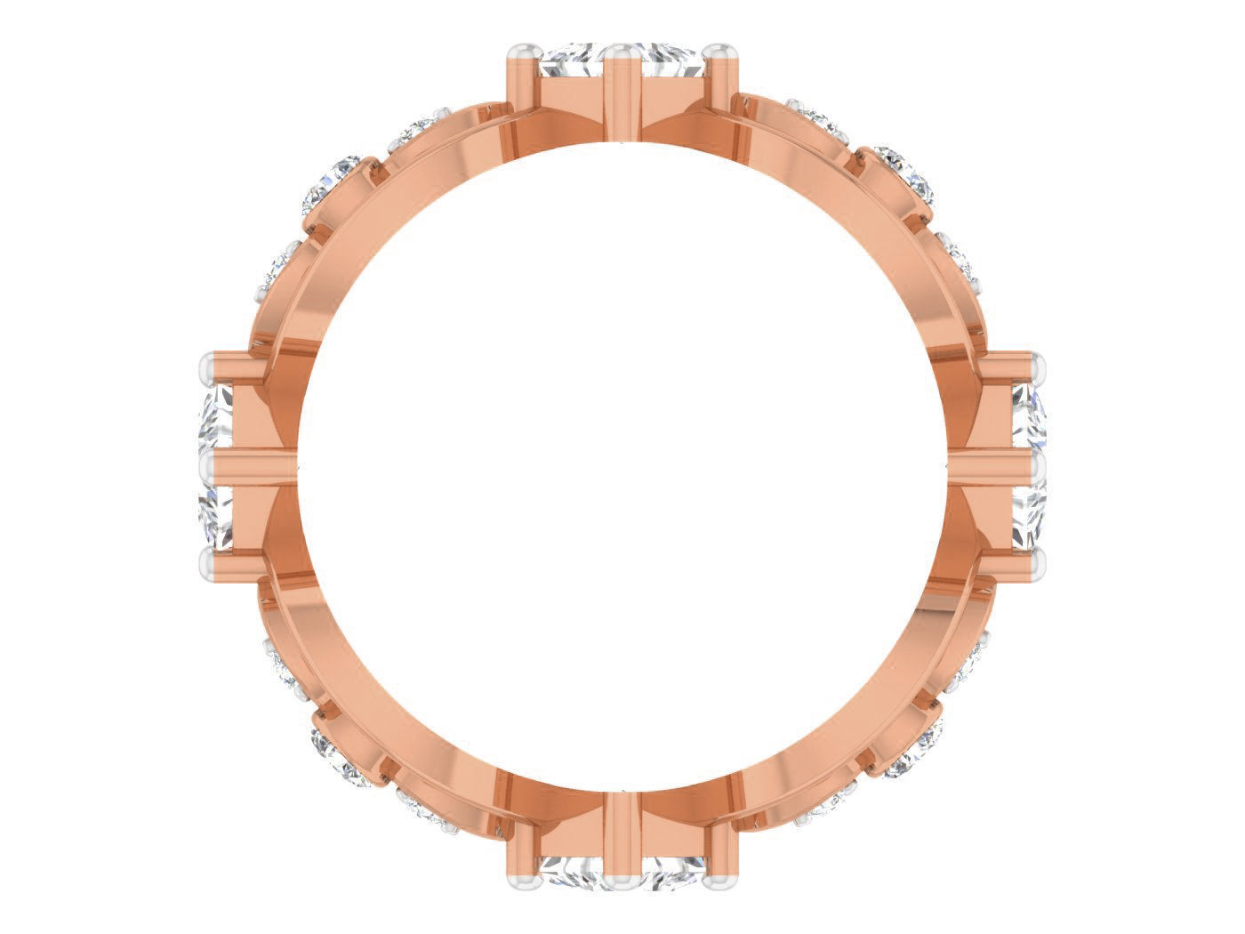 Women band ring 3dm stl render detail 3D print model_2