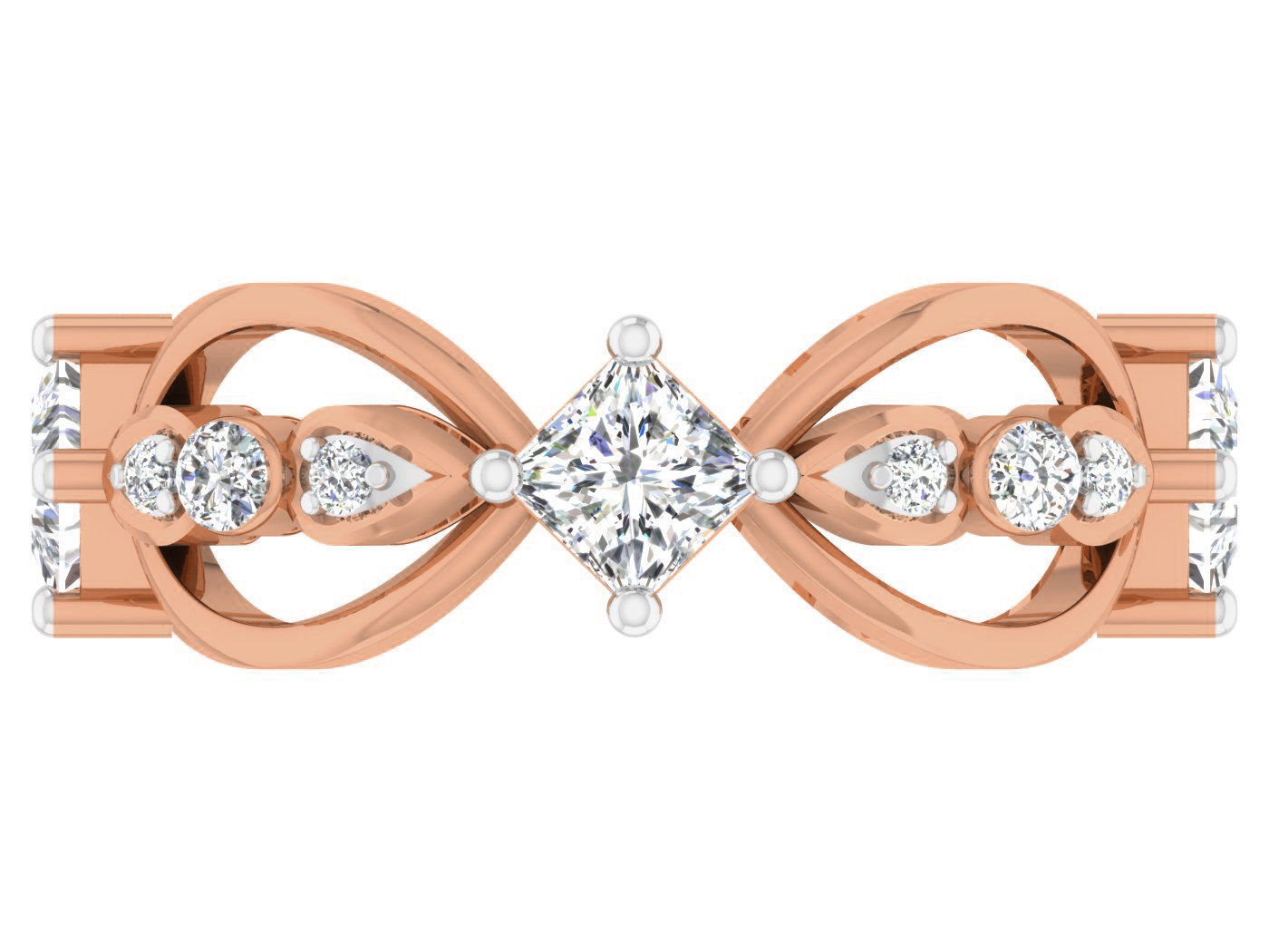 Women band ring 3dm stl render detail 3D print model_4