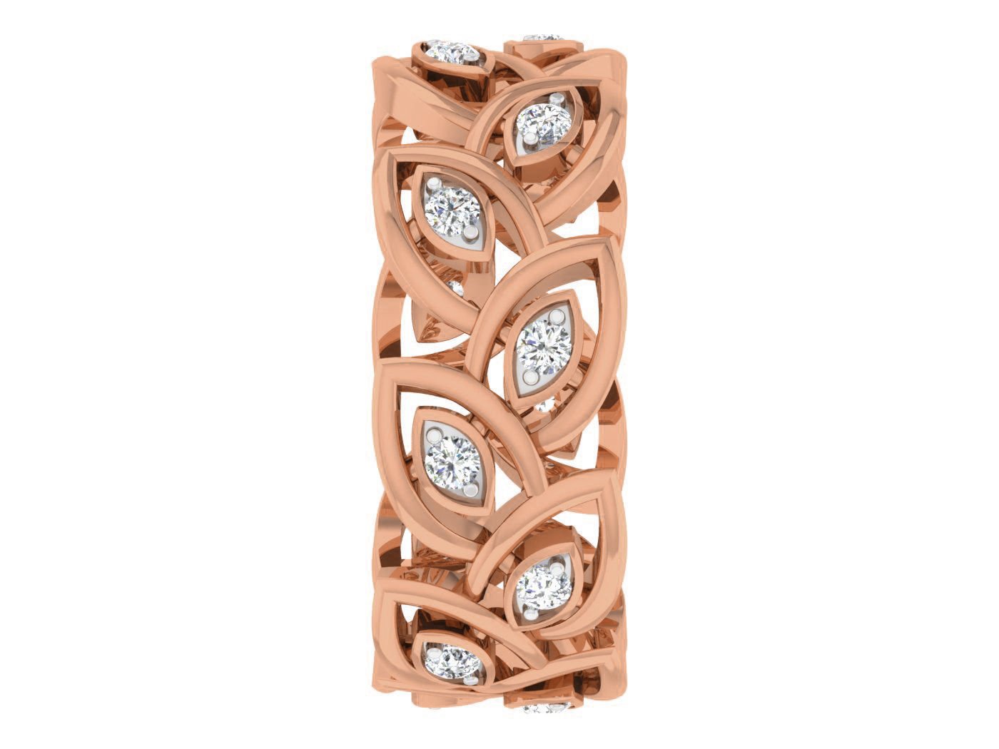 Women band ring 3dm stl render detail 3D print model_3