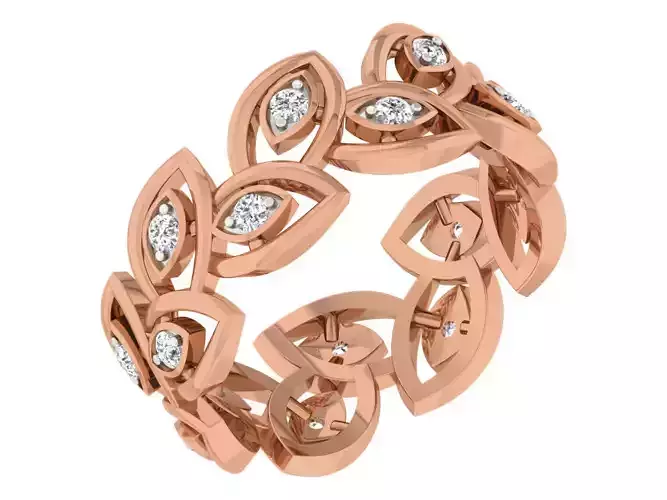 Women band ring 3dm stl render detail 3D print model