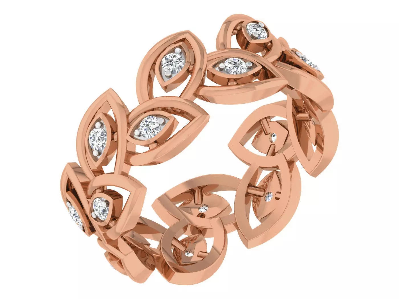 Women band ring 3dm stl render detail 3D print model_0