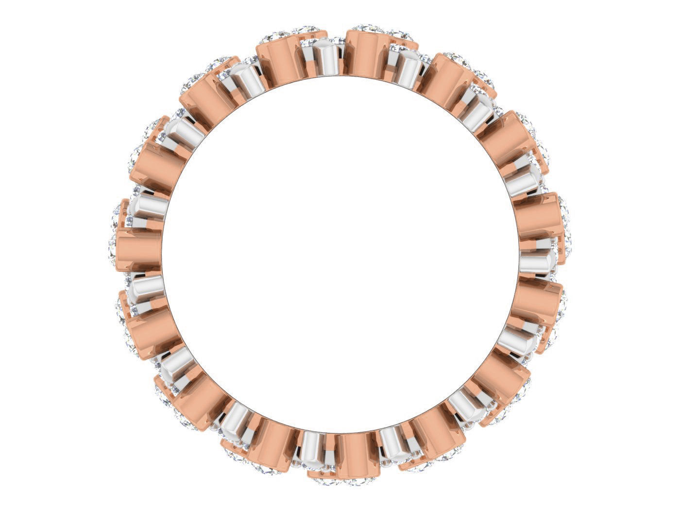 Women band ring 3dm stl render detail 3D print model_2