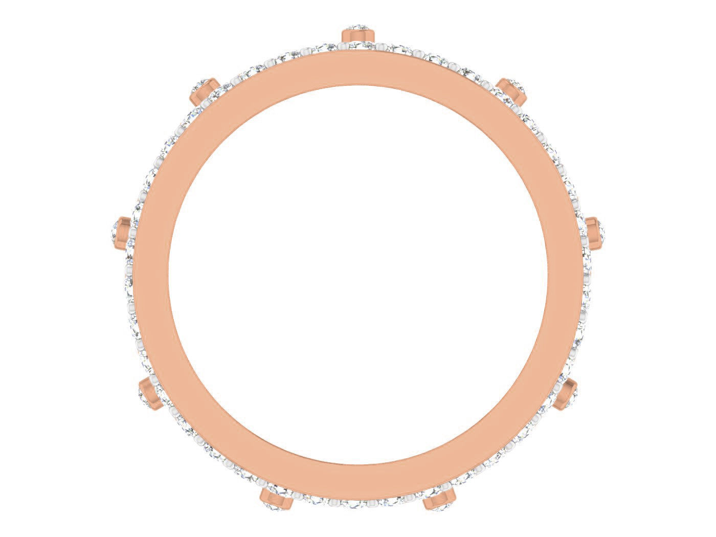 Women band ring 3dm stl render detail 3D print model_2