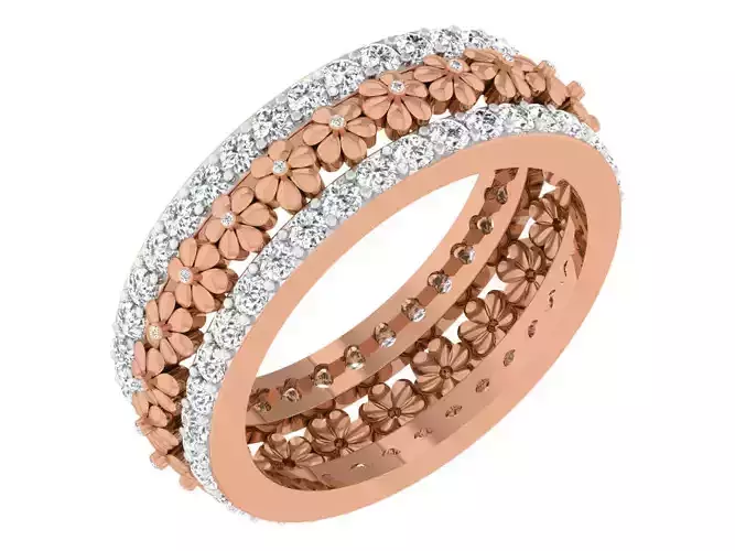 Women band ring 3dm stl render detail 3D print model