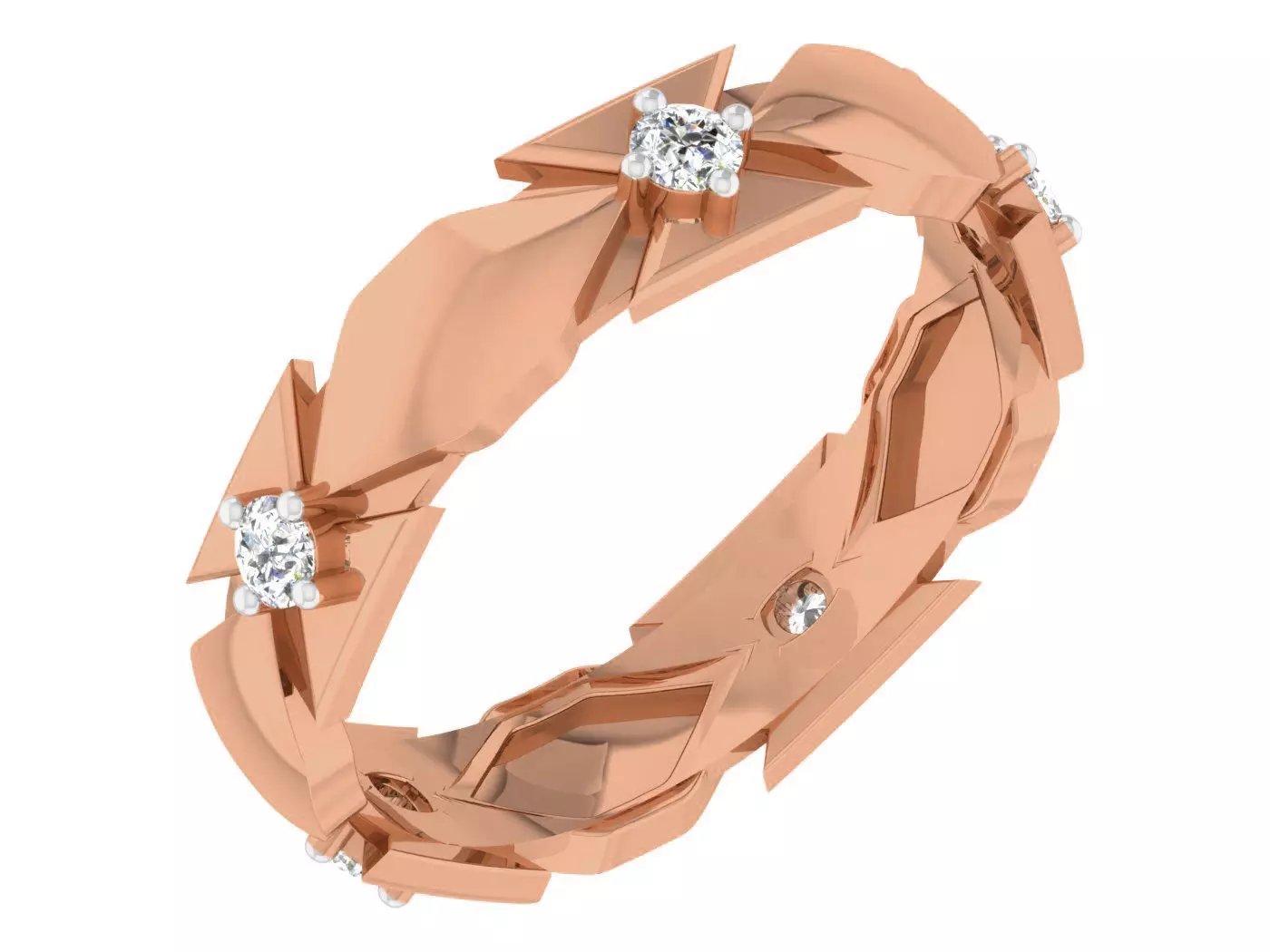 Women band ring 3dm stl render detail 3D print model_0