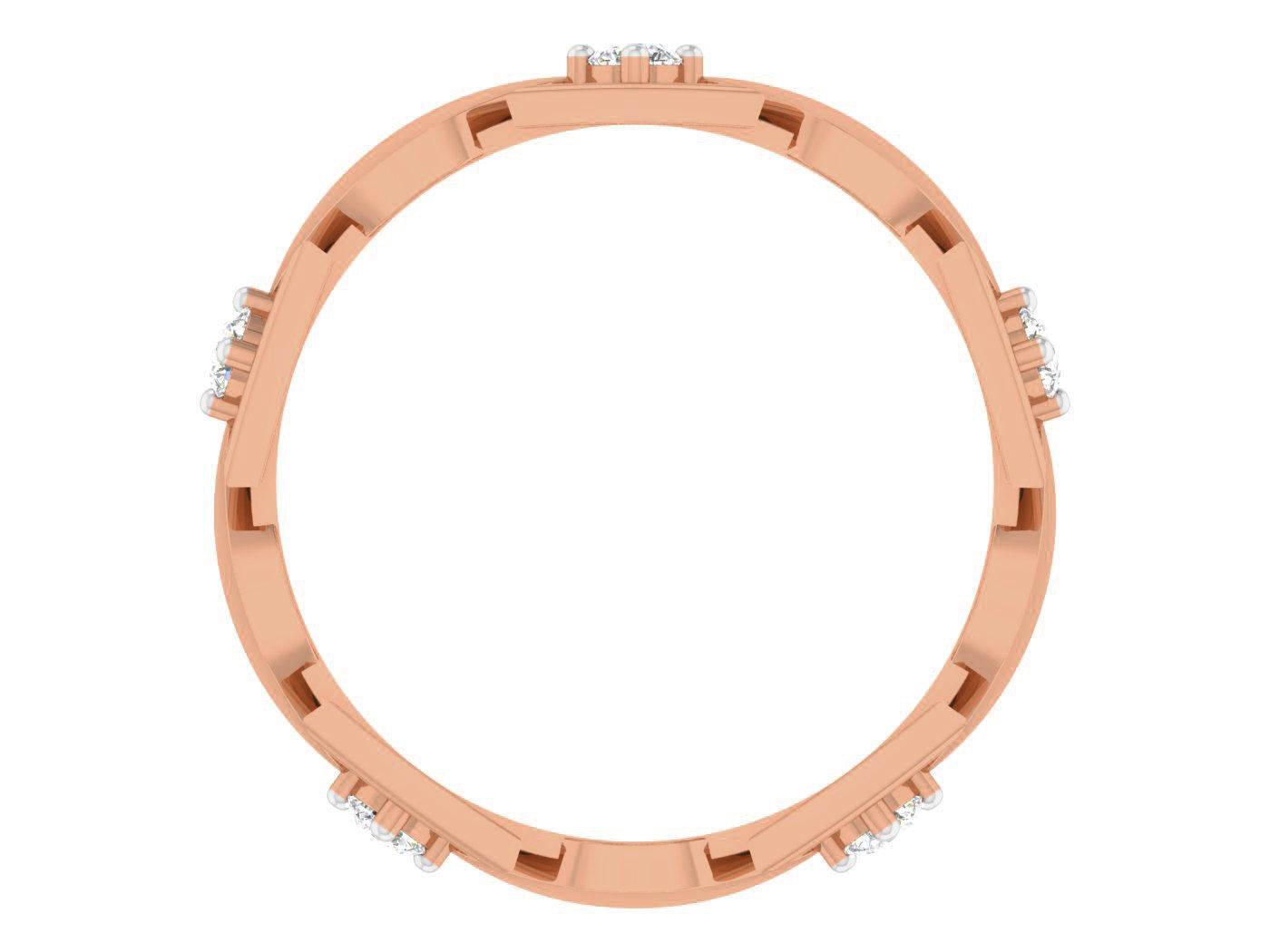 Women band ring 3dm stl render detail 3D print model_1