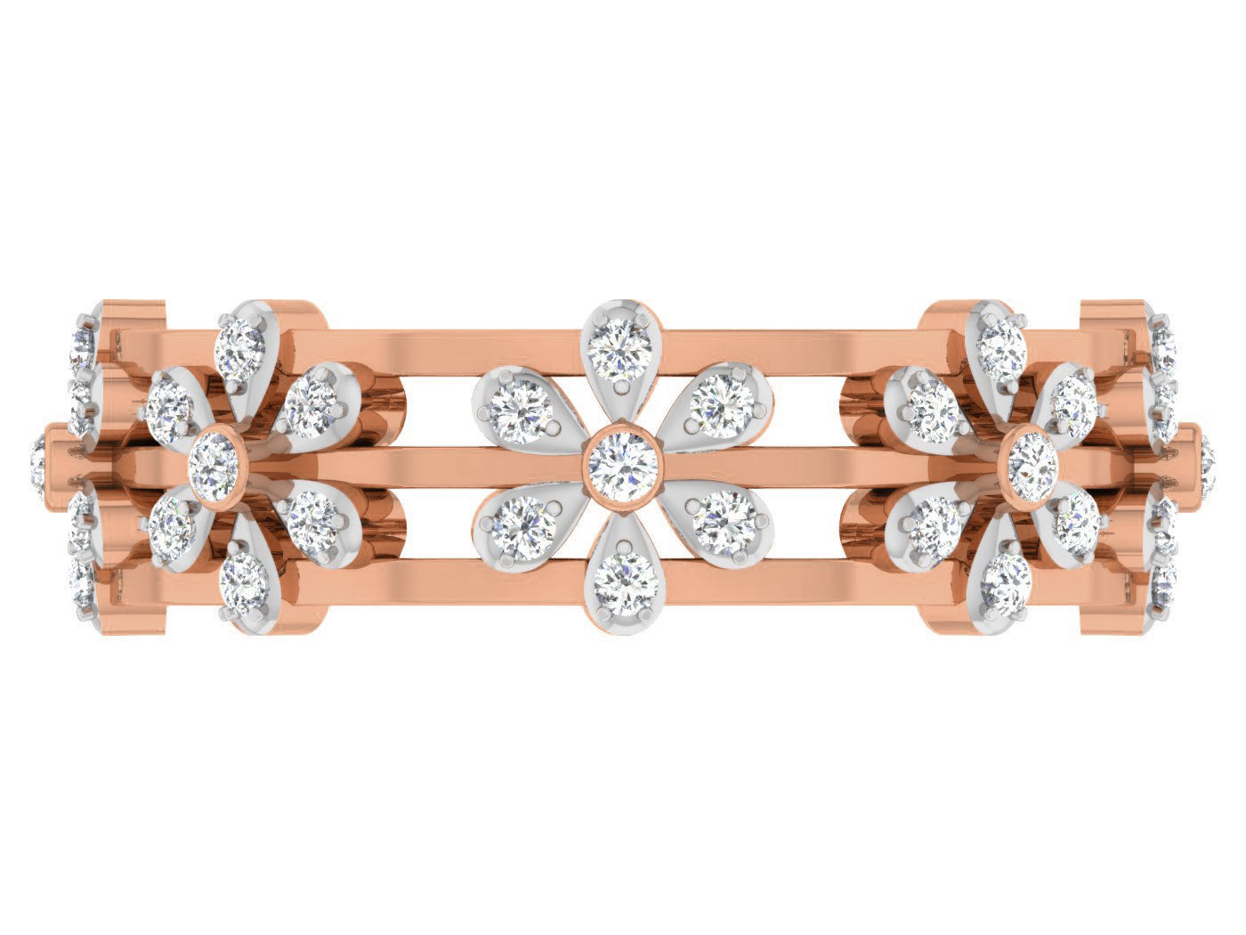 Women band ring 3dm stl render detail 3D print model_3