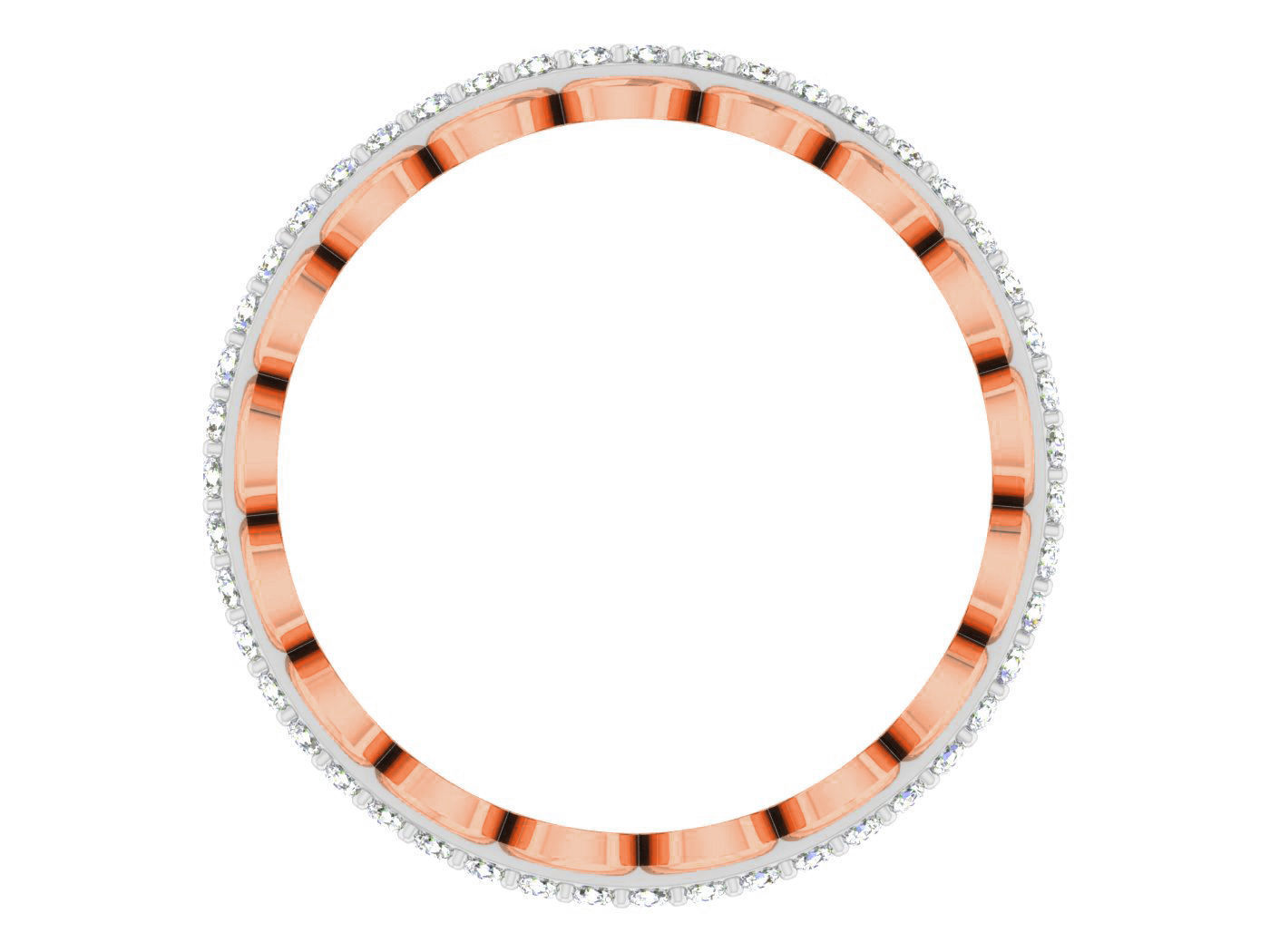 Women band ring 3dm stl render detail 3D print model_1