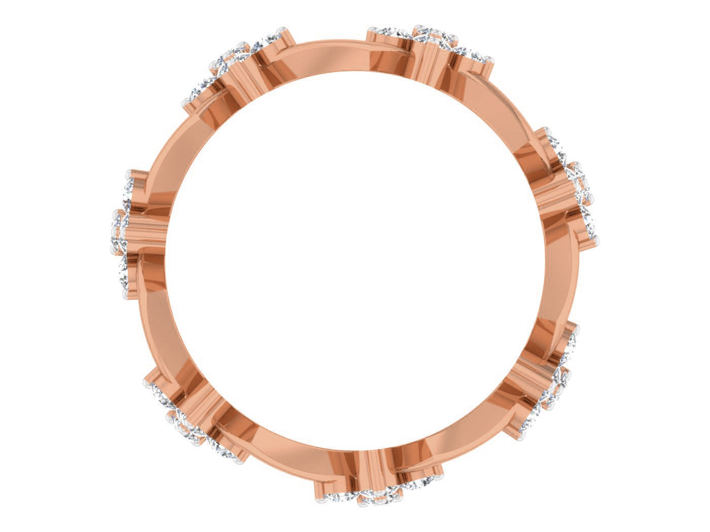 Women band ring 3dm stl render detail 3D print model_1