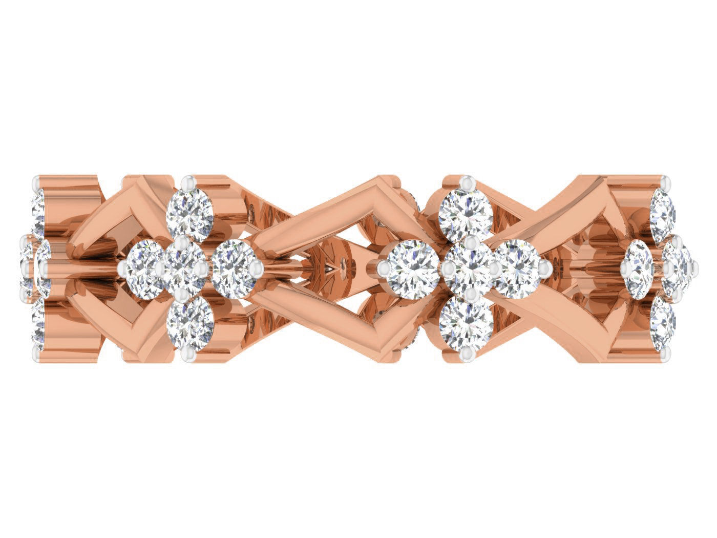 Women band ring 3dm stl render detail 3D print model_4