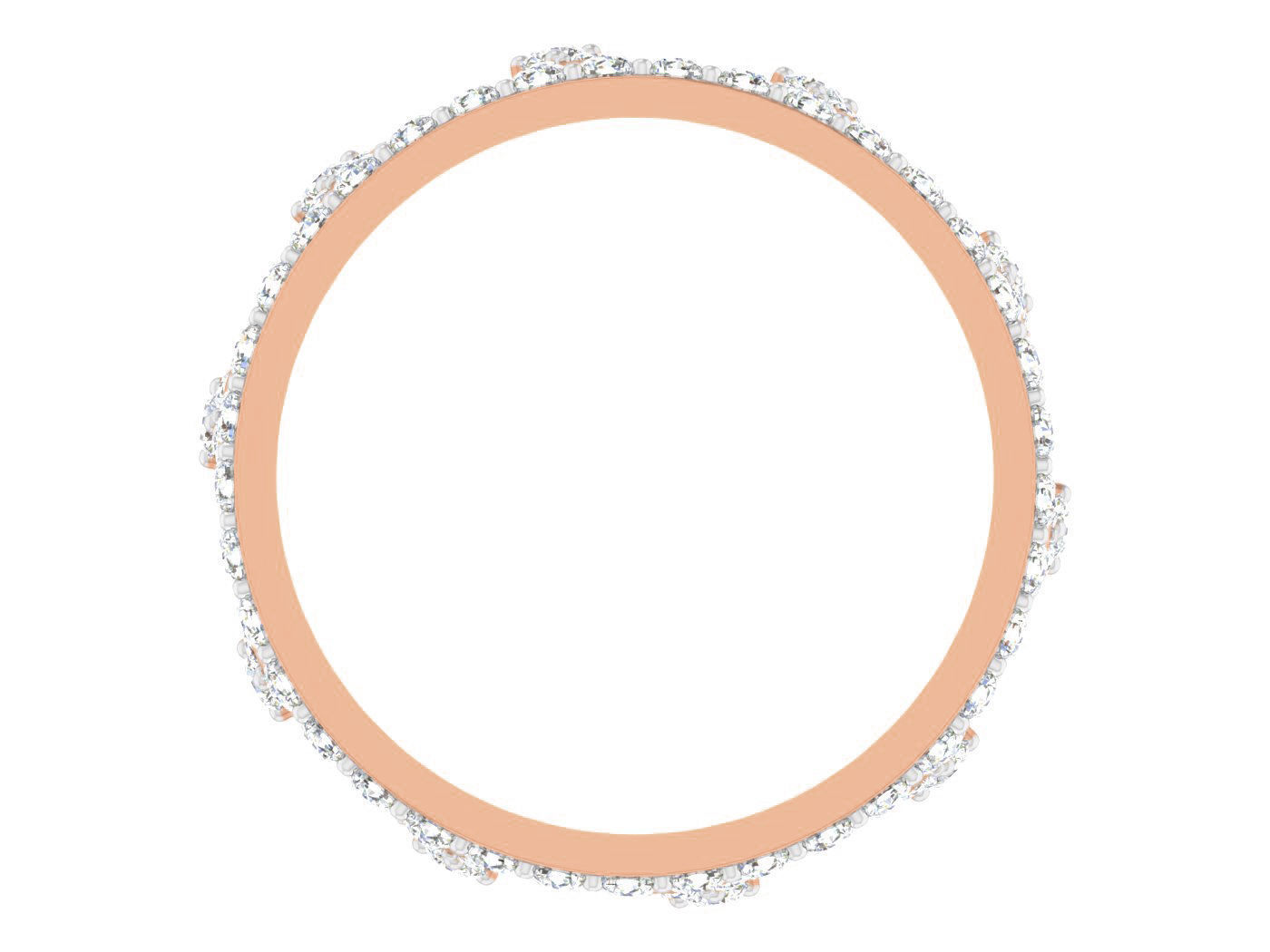 Women band ring 3dm stl render detail 3D print model_1