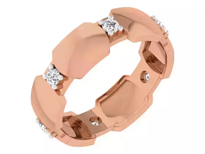 Women band ring 3dm stl render detail