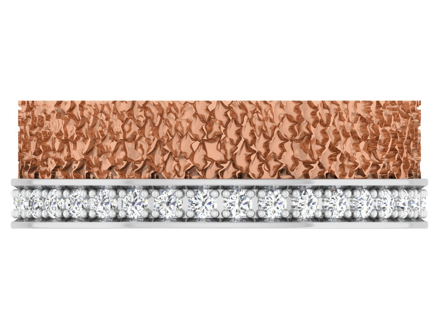 Women band ring 3dm stl render detail 3D print model_3