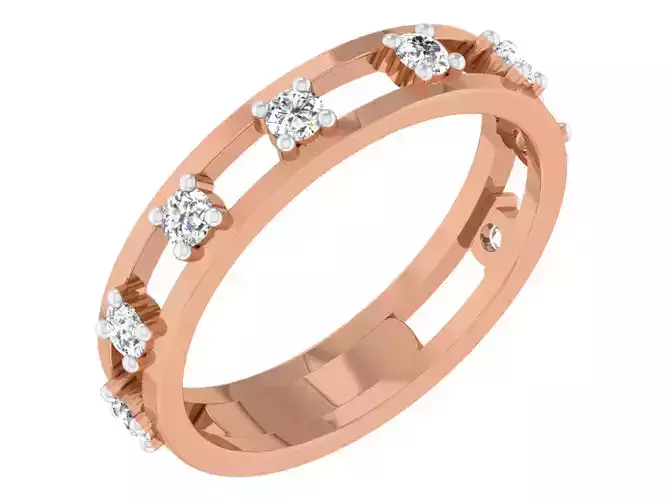 Women band ring 3dm stl render detail