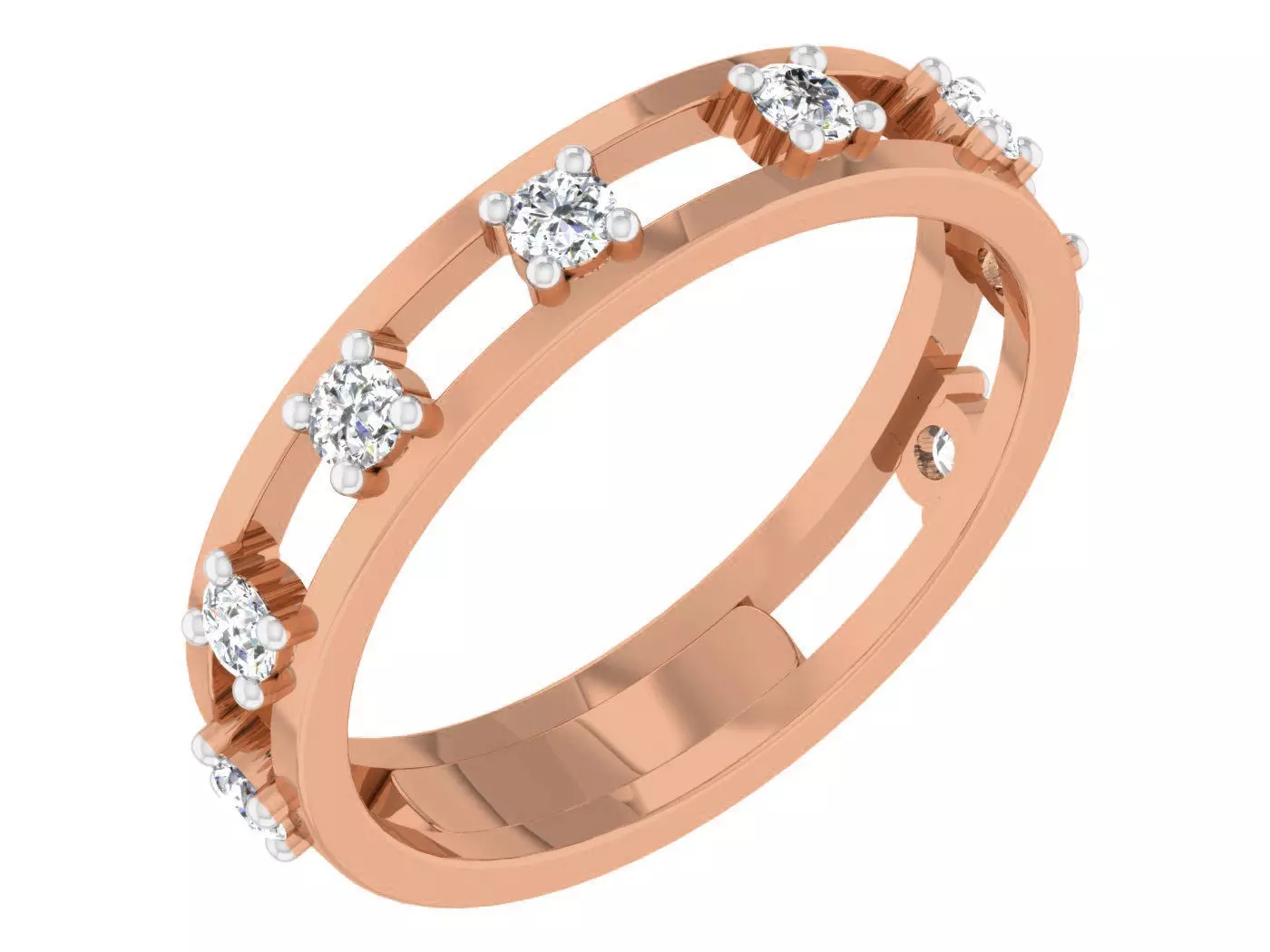 Women band ring 3dm stl render detail 3D print model_0