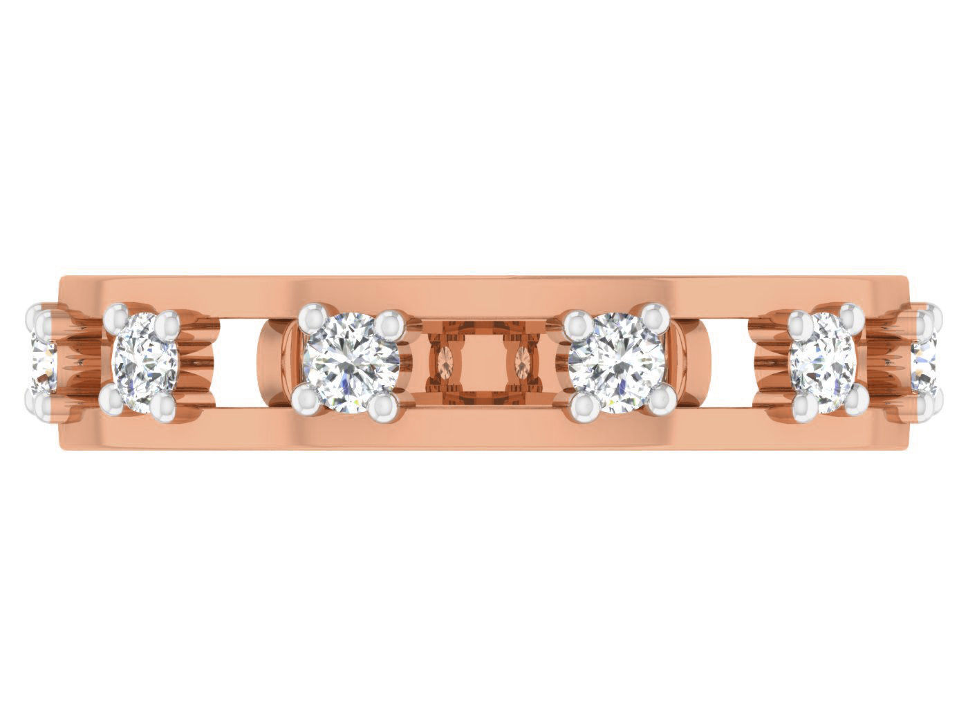 Women band ring 3dm stl render detail 3D print model_3