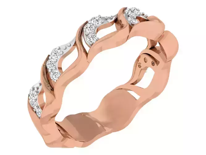 Women band ring 3dm stl render detail