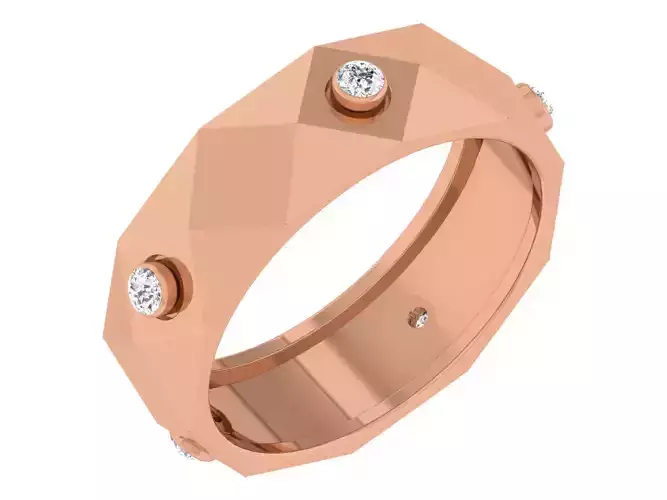 Women band ring 3dm stl render detail